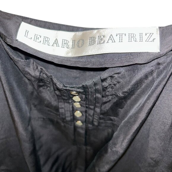 LERARIO BEATRIZ black spaghetti strap sun dress 4 - Picture 2 of 5